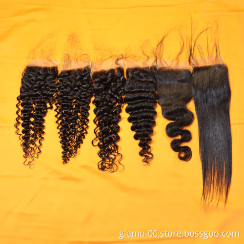 Wholesale price hair extensions brazilian hair natural wavy silk top lace closure